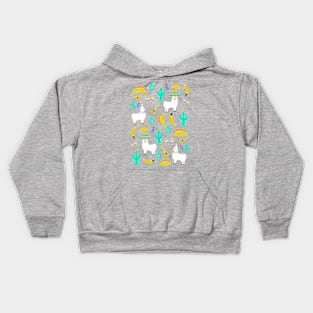 Llama Fiesta by Cindy Rose Studio Kids Hoodie